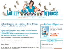 Tablet Screenshot of lotteryhypnosis.com